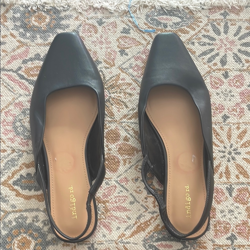 Indigo Black Flats Timeless Minimalist Design